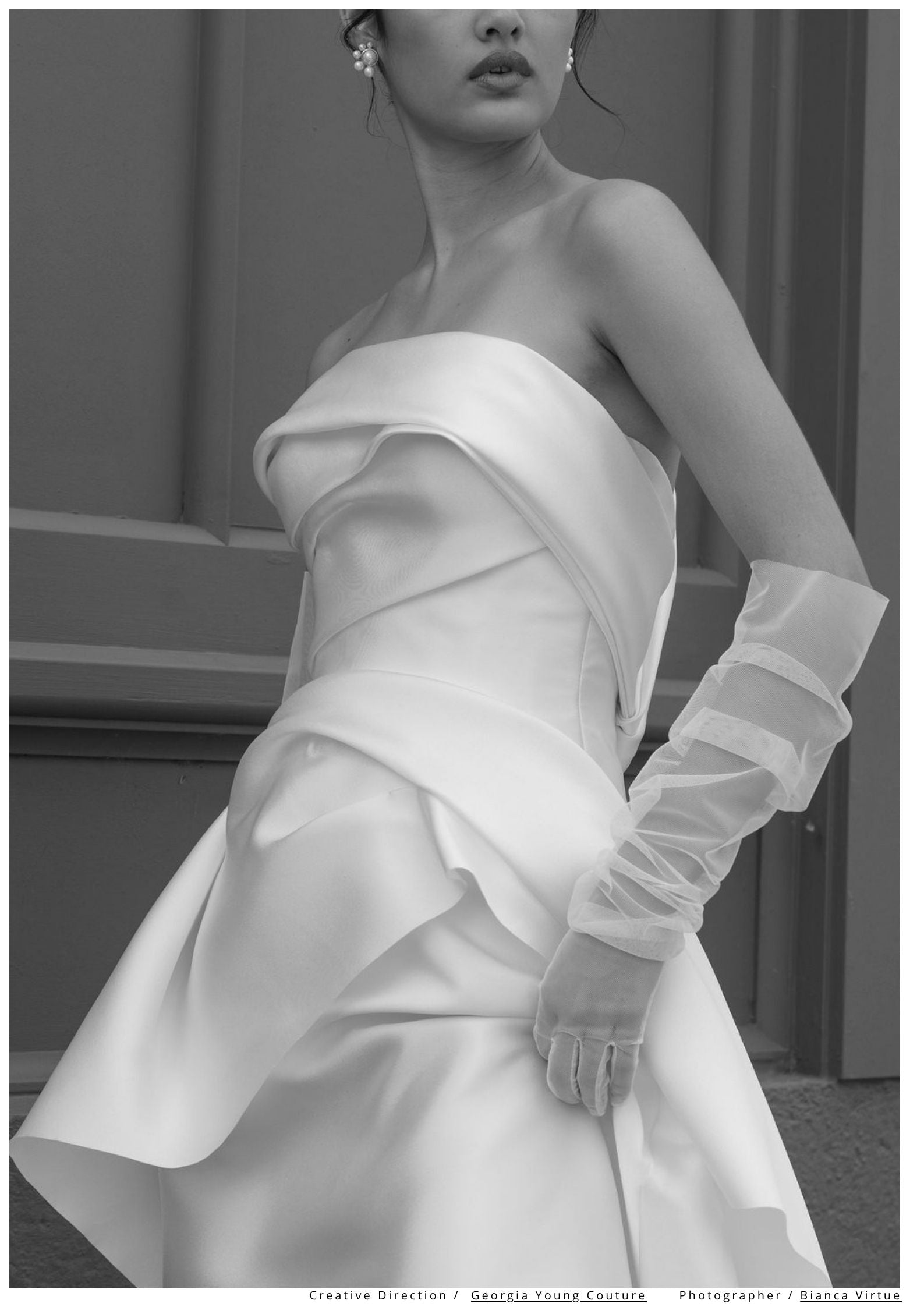 Rose Gold Pearl Wedding Earrings Georgia Young Couture