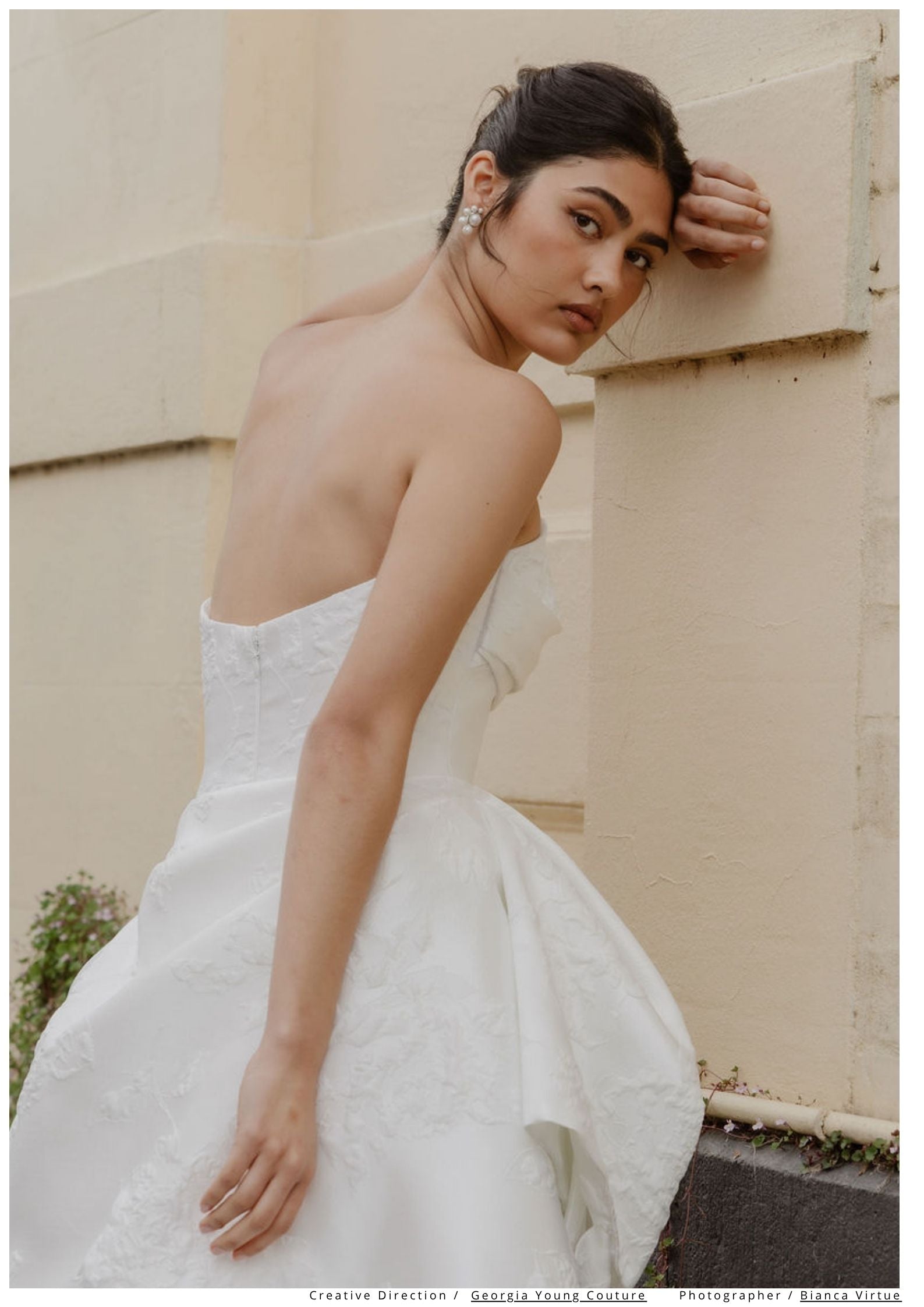 Silver Pearl Wedding Earrings Georgia Young Couture