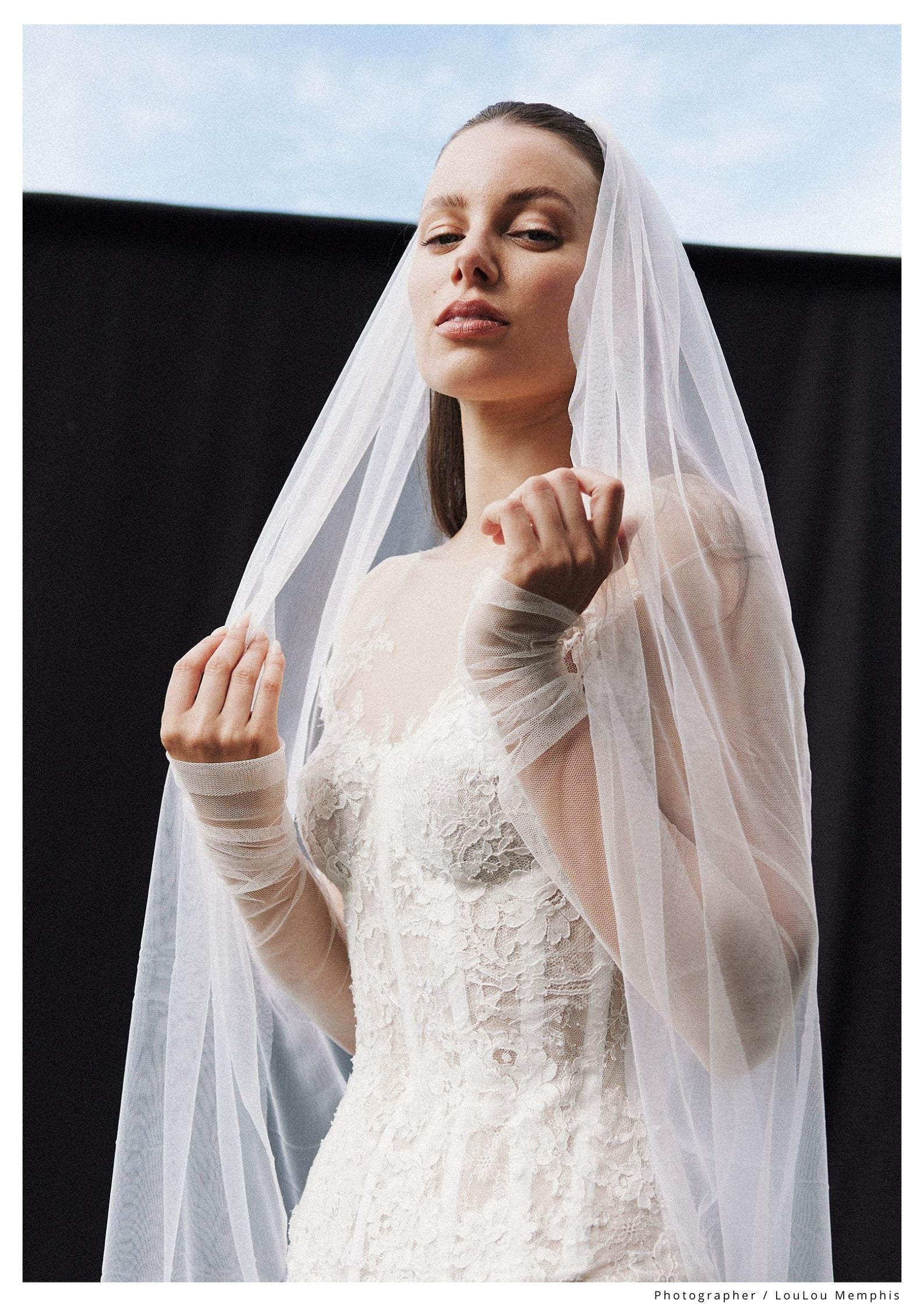 Long Tulle Wedding Veil