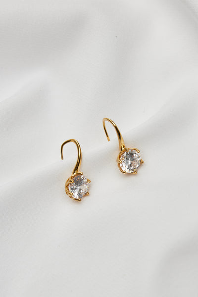 Small Diamond Wedding Earrings