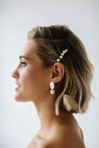 Freshwater Organic Pearl Wedding HairPins