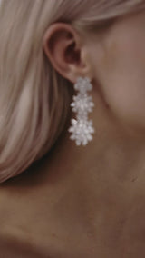 Statement Crystal Wedding Earrings by Amelie George Bridal