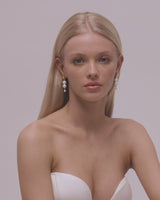 Modern Bridal Earrings by Australian Wedding Jewellery Designer Amelie George 