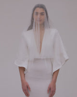 PEARL WEDDING VEIL WITH BLUSHER