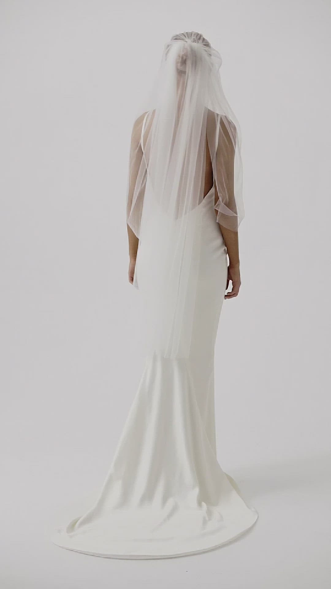 Short Wedding Veil by Amelie George Bridal