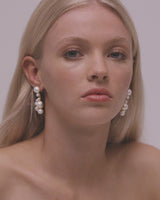 Australia Pearl Designer Wedding Earrings in Gold