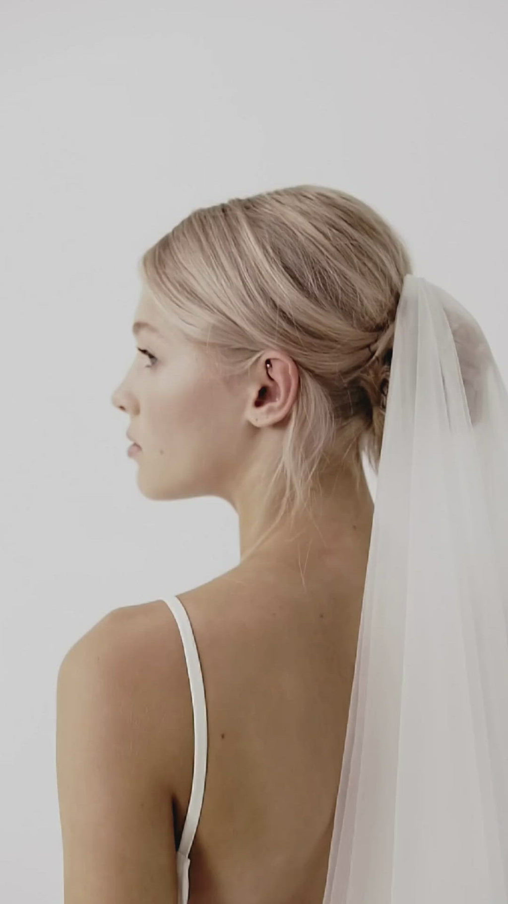 Affordable tulle wedding veil by Amelie George Bridal
