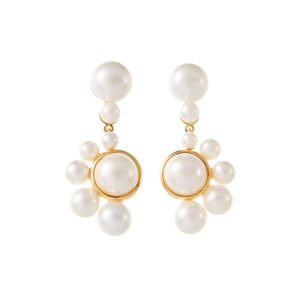 Australia Designer Wedding Earrings  by Amelie George in Gold