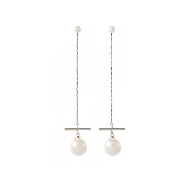 Australian Wedding Designer Earrings Pearl Chain
