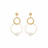 Big Gold Earrings for Wedding, by Amelie George Bridal 