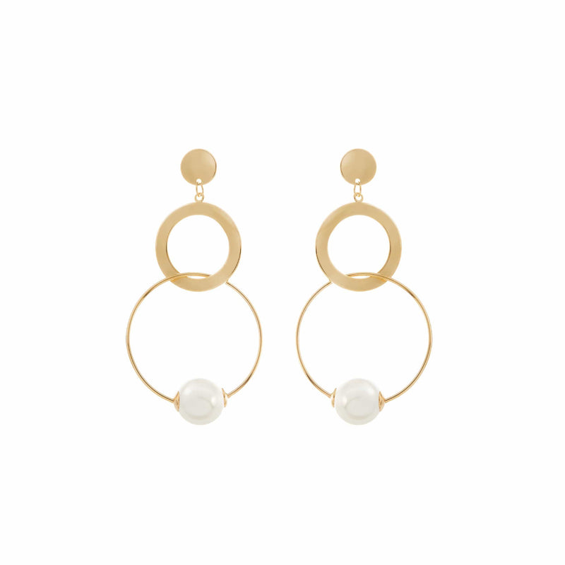 Big Gold Earrings for Wedding, by Amelie George Bridal 