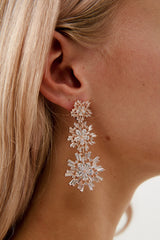 Big Wedding Earrings by Amelie George Bridal, Rose Gold Modern Wedding Jewellery  