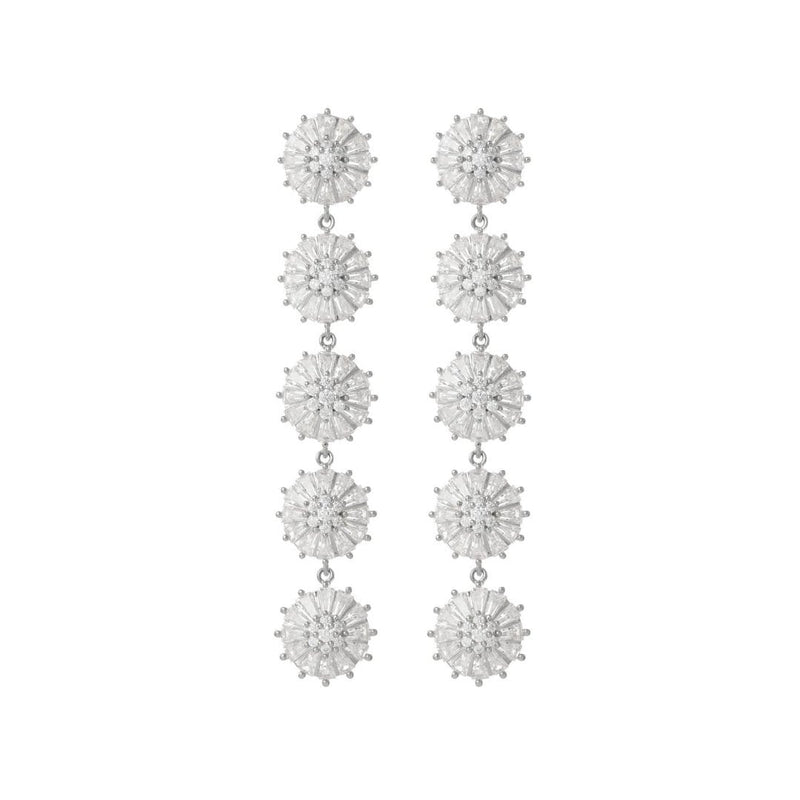 Boho Earrings Wedding by Amelie George Bridal, Silver Modern Wedding Jewellery