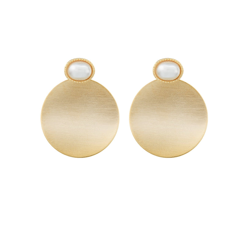 Boho Gold Earrings for Wedding-by-Amelie-George-Bridal