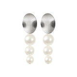 Bridal Earrings Statement by Amelie George Bridal, Silver Modern Wedding Jewellery
