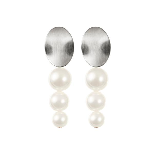 Bridal Earrings Statement by Amelie George Bridal, Silver Modern Wedding Jewellery
