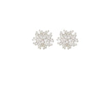 Crystal Earrings Wedding by Amelie George Bridal-Silver Modern Wedding Jewellery  