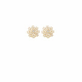 Crystal Wedding Stud Earring by Amelie George Bridal Gold Modern Wedding Jewellery