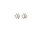 Crystal Wedding Stud Earring by Amelie George Bridal Silver Modern Wedding Jewellery
