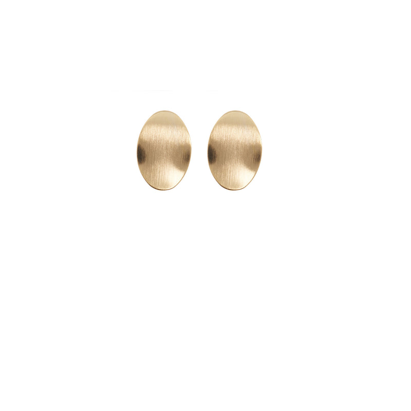 Gold bridesmaid earrings by amelie george bridal modern wedding jewellery