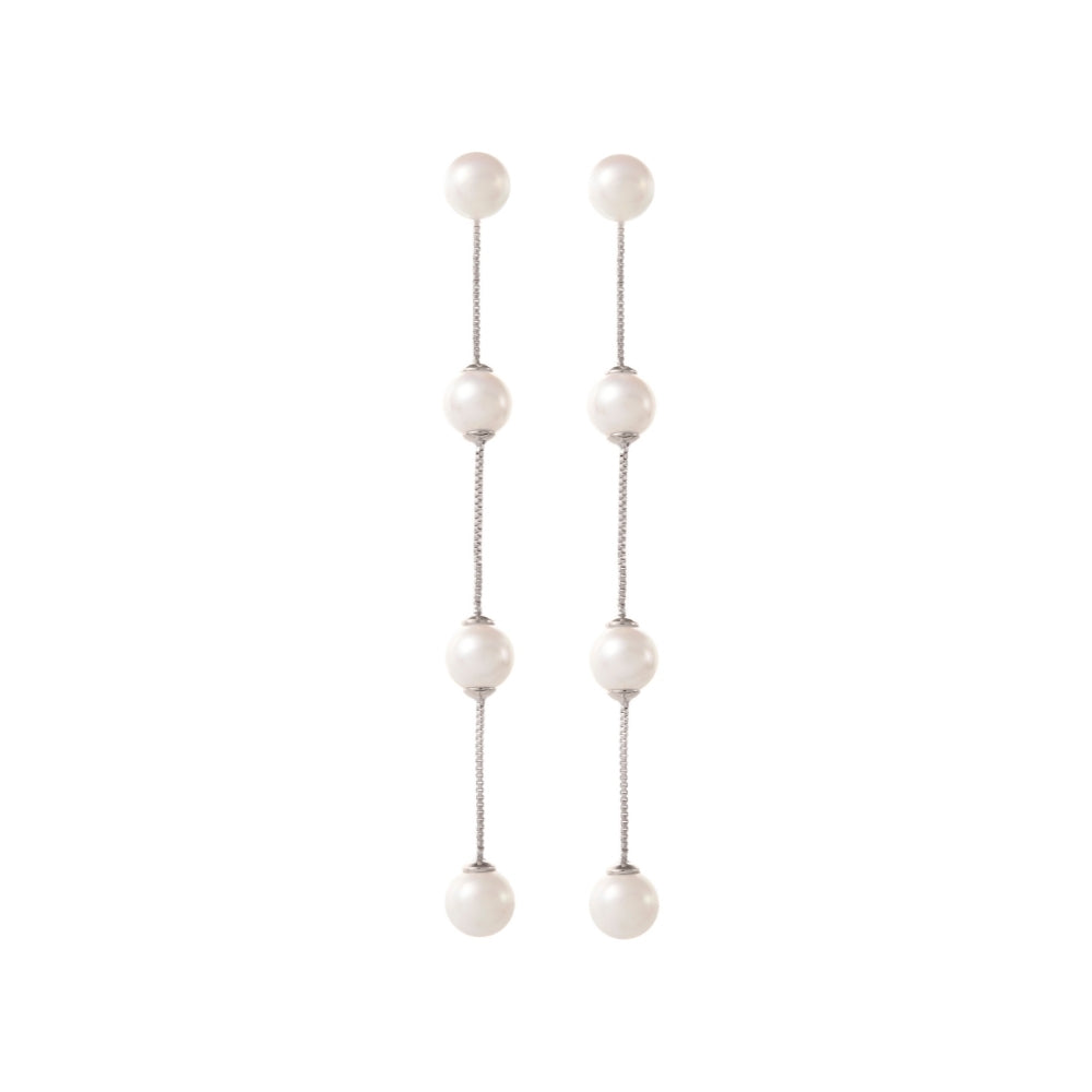 Wedding Earrings Australia by Amelie George Bridal in Silver