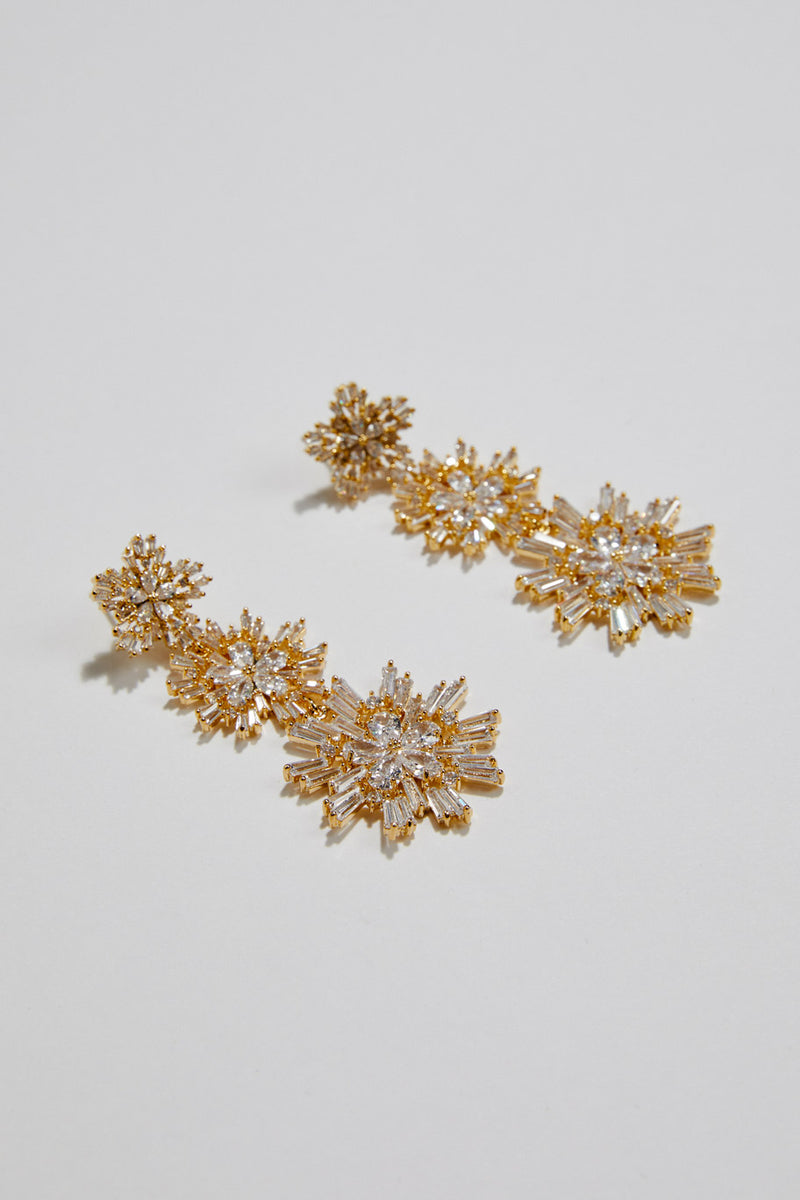 Modern Statement Wedding Earrings by Amelie George Bridal