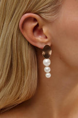 Bridal Statement Earrings by Amelie George Bridal, Rose GoldModern Wedding Jewellery  