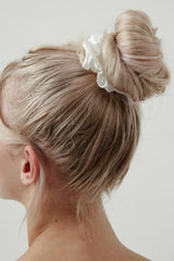 Silk Scrunchie Australia White by Amelie George Bridal 