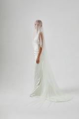 Simple Cathedral Wedding Veil by Amelie George Bridal 