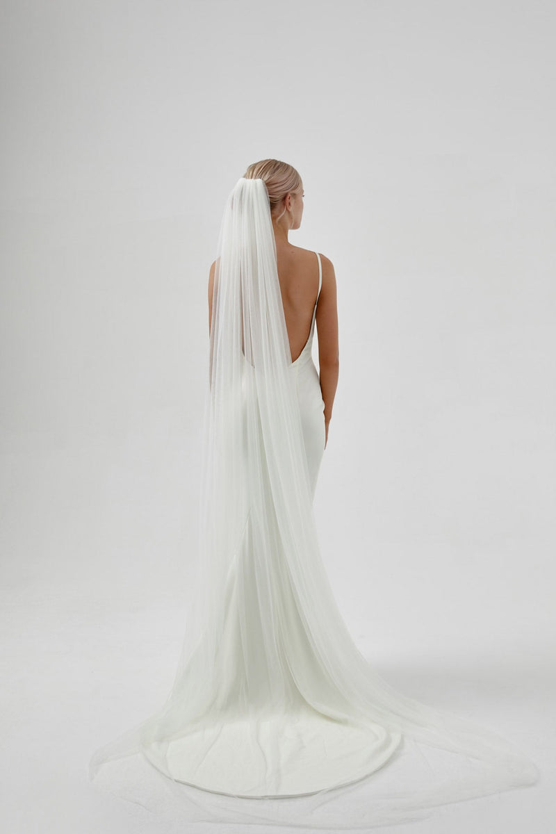 Simple Tulle Wedding Veil by Amelie George Bridal