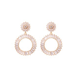 Statement Diamond Earrings Wedding by Amelie George Bridal Rose Gold Modern Wedding Jewellery
