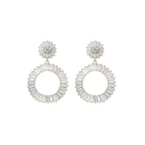 Statement Diamond Earrings Wedding by Amelie George Bridal Silver Modern Wedding Jewellery