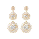 Statement Earrings Wedding by Amelie George Bridal, Gold  Modern Jewellery  