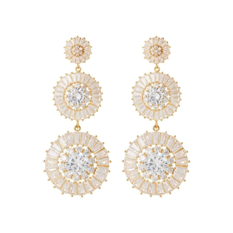 Statement Earrings Wedding by Amelie George Bridal, Gold  Modern Jewellery  