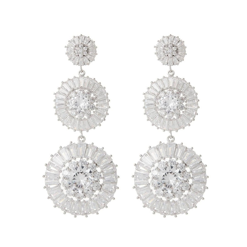 Statement Earrings Wedding by Amelie George Bridal,Silver Modern Jewellery  