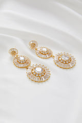 Statement Earrings for Wedding by Amelie George Bridal in Gold