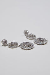 Statement Earrings for Wedding by Amelie George Bridal in Silver