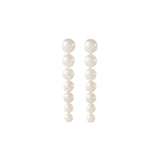 Pearl Earrings for Modern Wedding Australia by Amelie George Bridal - Silver