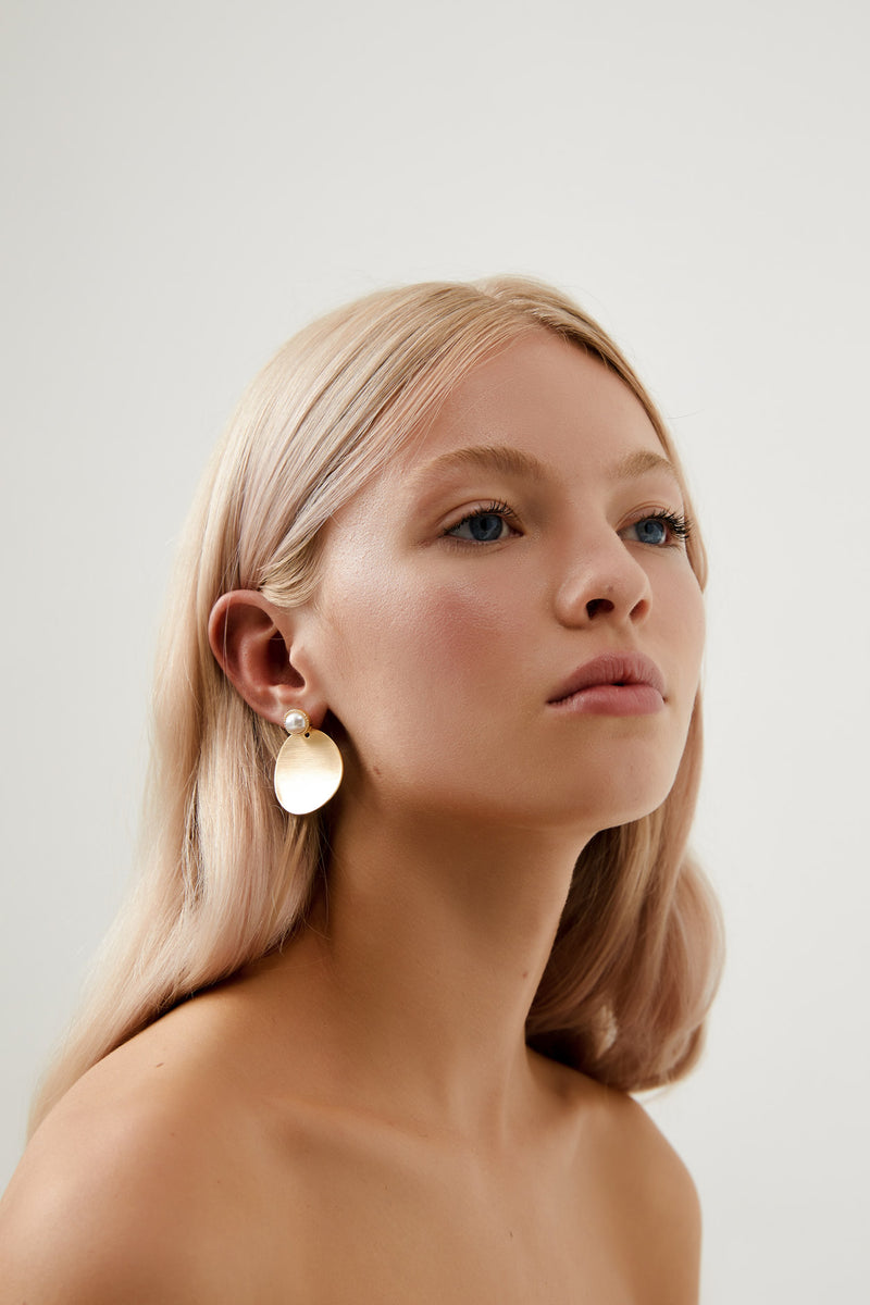 Gold Dangle Earring Wedding by Amelie George Bridal