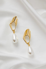 Wedding Jewellery, Gold Earrings by Amelie George Bridal 