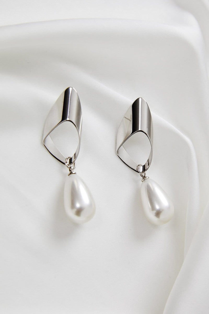 Wedding Jewellery, Silver Earrings by Amelie George Bridal 