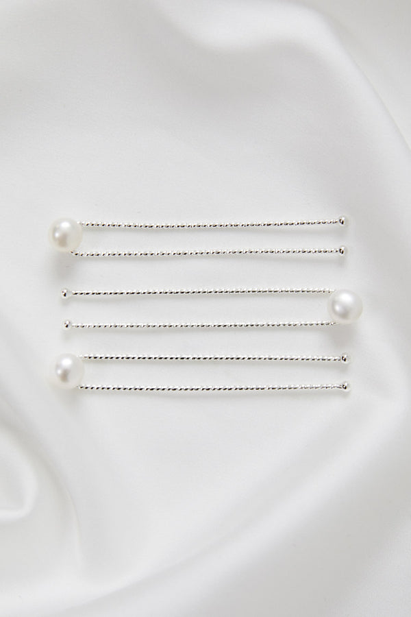 Gold Freshwater Pearl Hair Pins by Amelie George Bridal