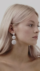 Gold Chandelier Wedding Earrings