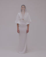 PEARL WEDDING VEIL WITH BLUSHER