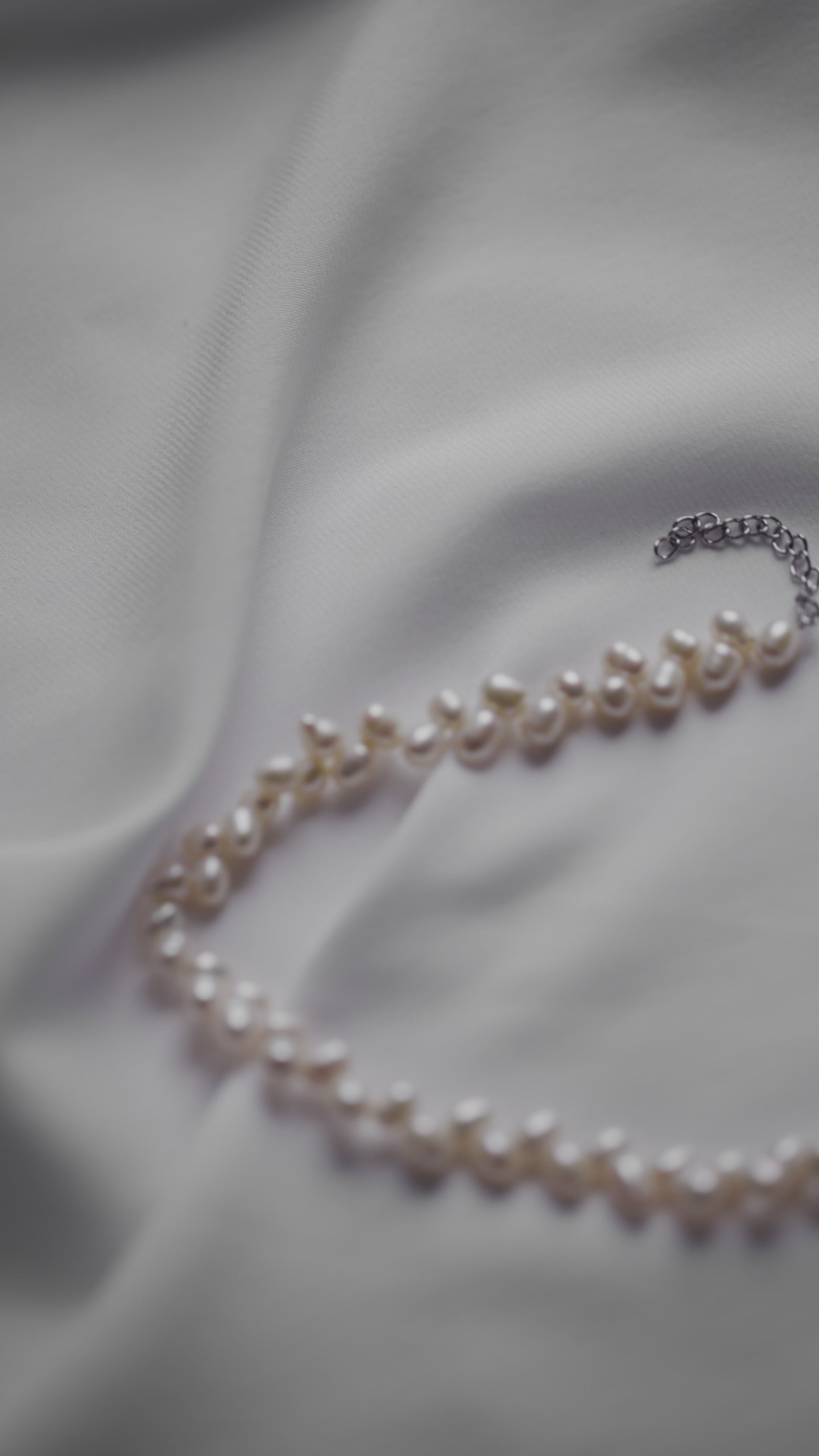 video of freshwater pearl bridal necklace elegant bridal jewelry NINA