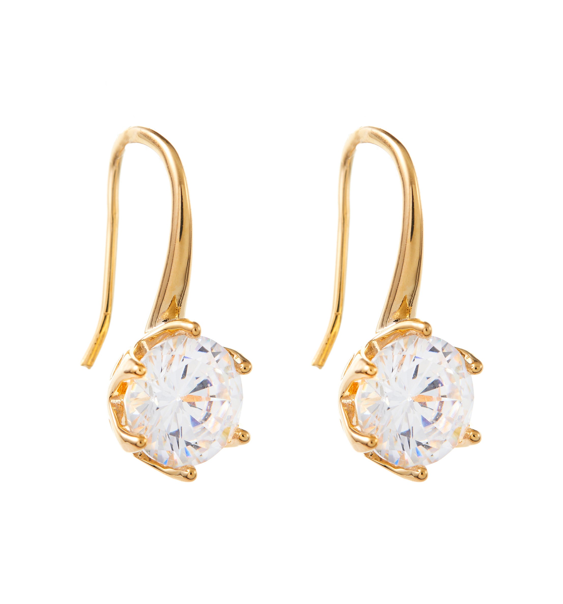 contemporary pearl and crystal earrings gold