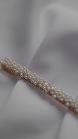 LUCIE - MINI PEARL WEDDING HAIR CLIP  - GOLD