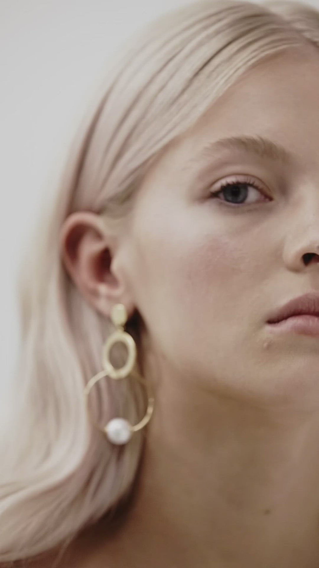 Large statement pearl wedding earrings, by Amelie George Bridal